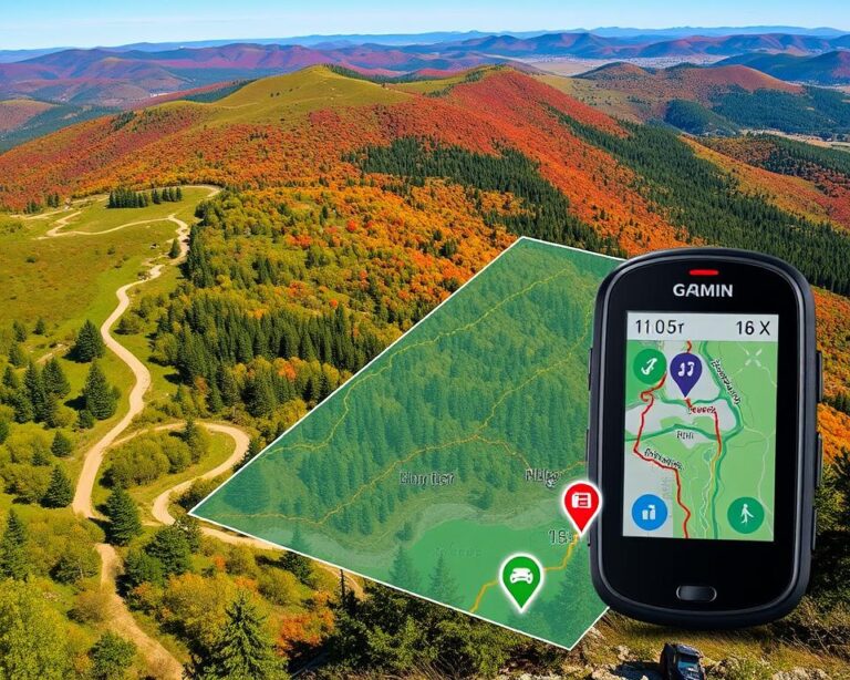 Mapa z trasą GPS.