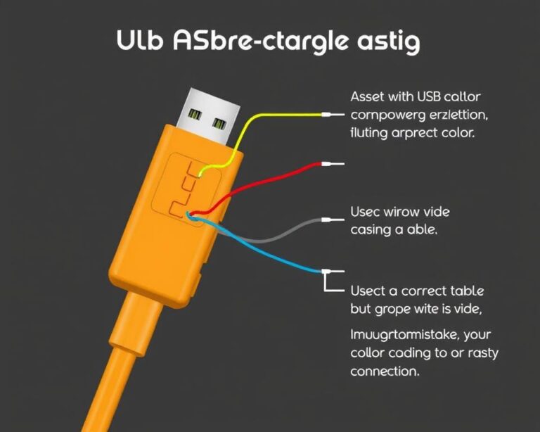 Schemat kabelka USB zasilającego