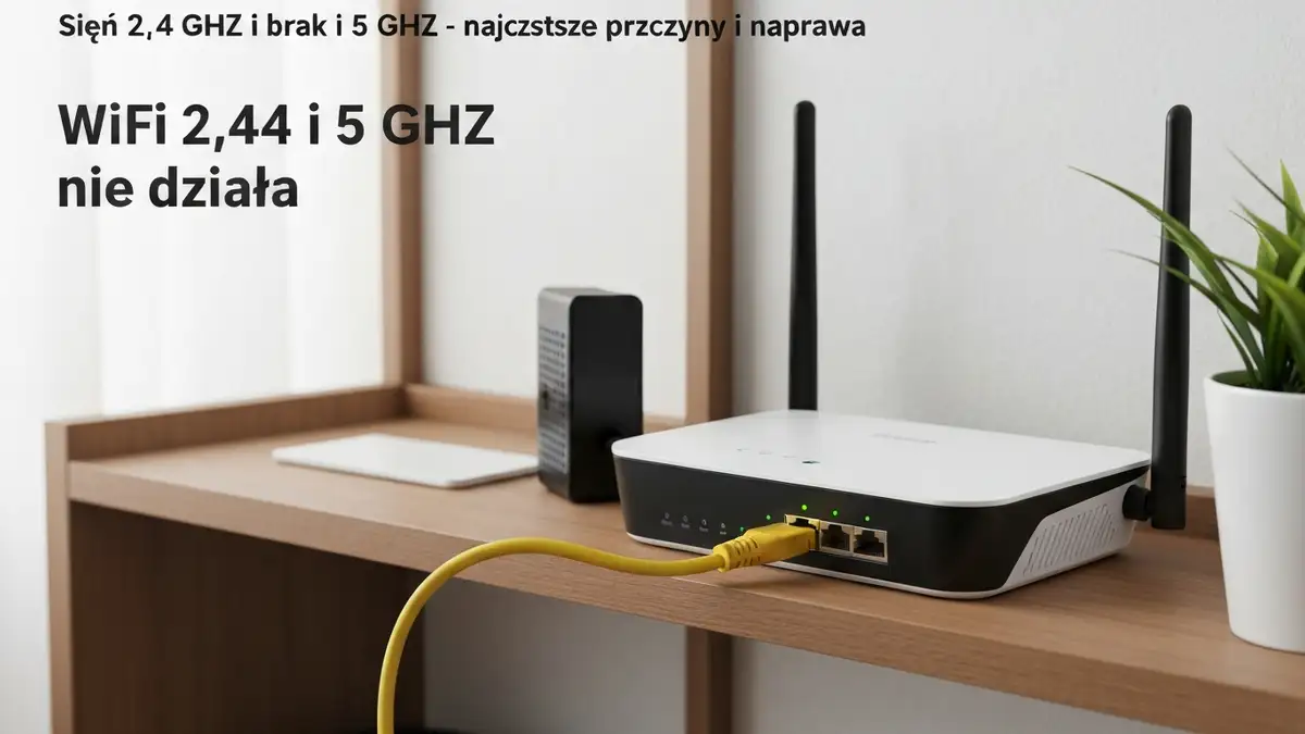 Sieć 2,4 GHz i 5 GHz – najczęstsze przyczyny i naprawa